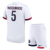 Officiële Voetbalshirt + Korte Broek Paris Saint-Germain Marquinhos 5 Uit 2024-25 - Kids